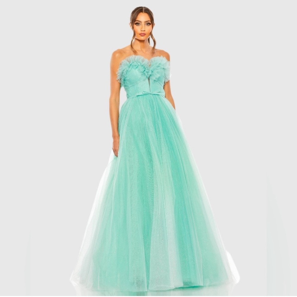 Mac Duggal Formal Party Girl Teal Dress ✨